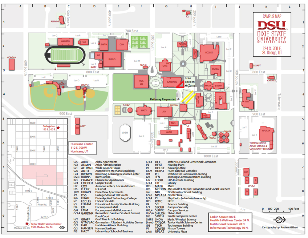 Dixie State University Campus Map – Verjaardag Vrouw 2020