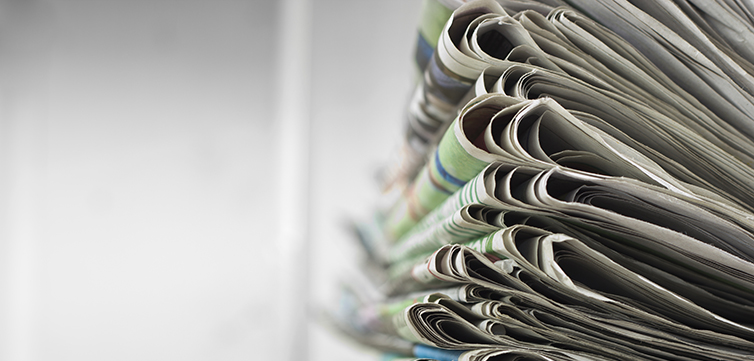 Newspaper stack, newspapers