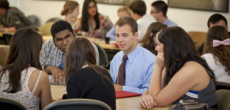 student discussion debate conference