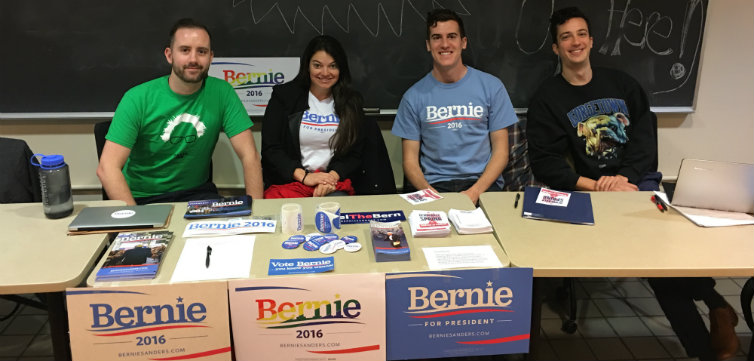 Bernie Georgetown Law tabling feat