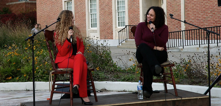 Nicole Sanders Blinn Shelby UMD Free Speech Rally Oct 29 feat