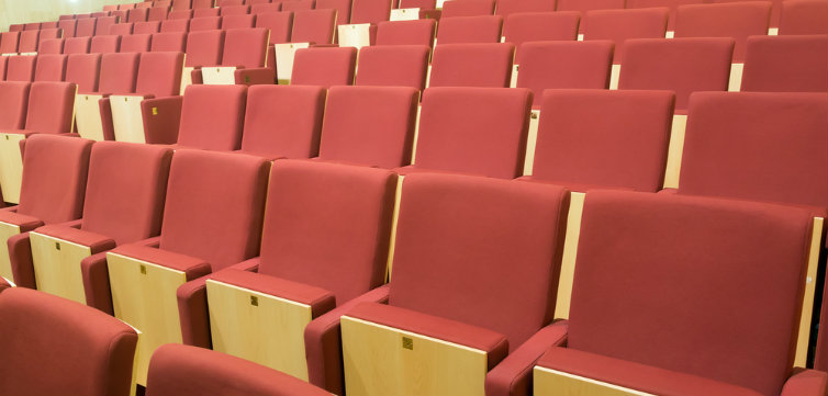 empty lecture hall auditorium feat