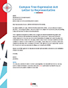 Campus Free Expression Act Letter to Representative