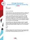 hicago Statement Endorsement Letter to University