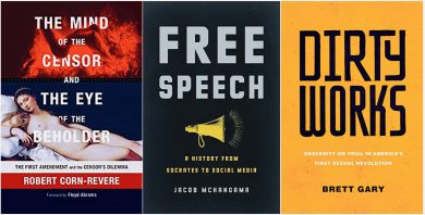 "The Mind of the Censor and The Eye of the Beholder," "Free Speech," and "Dirty Works" covers